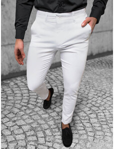 Pánské Chino Kalhoty Bílé OZONEE O/1000