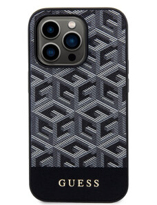Ochranný kryt na iPhone 15 Pro - Guess, G Cube MagSafe Black