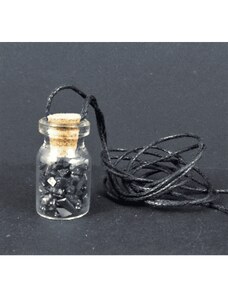 Milujeme Kameny Elitní šungit v lahvičce - přívěsek