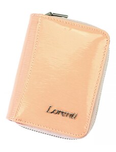Lorenti Kožená lososově růžová malá dámská peněženka RFID