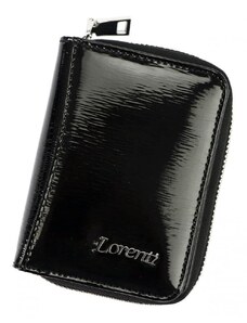Barebag Lorenti Kožená černá malá dámská peněženka RFID