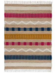 Flair Rugs koberce Kusový koberec Jubilant Medina Jute Natural/Multi - 120x170 cm