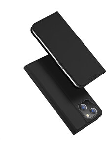 Knížkové pouzdro na iPhone 15 - DuxDucis, SkinPro Black