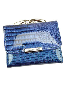 Dámská malá peněženka kožená Jennifer Jones AUK3820 - modrá