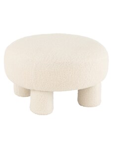 Bílá čalouněná stolička J-line Benny 28 cm