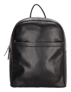 Micmacbags le mans kožený batoh 13,3 inch (29,4x16,6 cm.) - 16L - černý