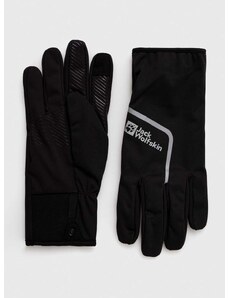 Cyklistické rukavice Jack Wolfskin MOROBBIA LIGHT černá barva