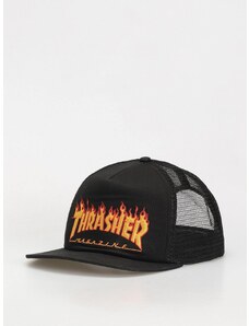 Thrasher Flame Emb (black)černá