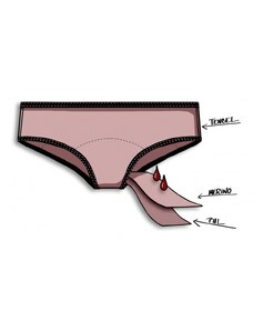 Repetky Inkontinenční kalhotky - merino, vysoké, light