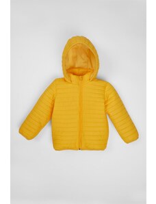 zepkids Boys' Yellow Color Fleece Hooded Coat.