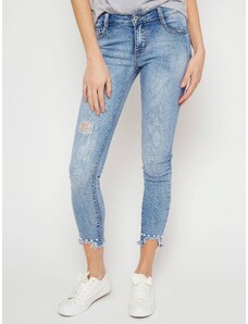 Jack Berry Denim jeans decorated with blue pearls