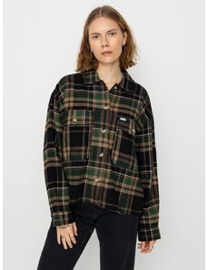 Brixton Bowery Flannel Ls (black/pine needle)černá