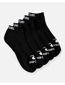 Ponožky Rip Curl BRAND ANKLE SOCK 5-PK Black