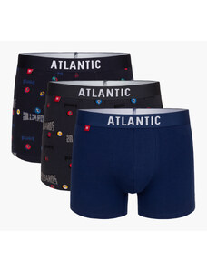 Pánské boxerky ATLANTIC 3Pack - vícebarevné