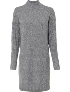 bonprix Pletené šaty s podílem vlny Šedá