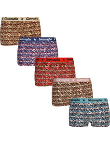 5PACK dívčí kalhotky s nohavičkou boxerky Gianvaglia vícebarevné