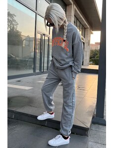 Madmext Mad Girls Gray Tracksuit Suit Mg944