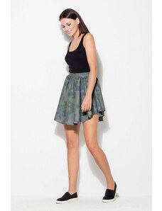 Skirt with asymmetrical bottom Katrus camo