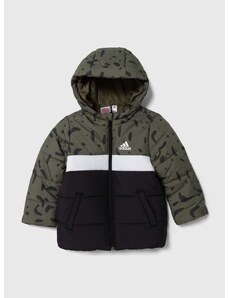 Dětská bunda adidas zelená barva