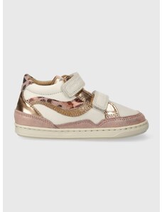 Dětské kožené sneakers boty Shoo Pom růžová barva