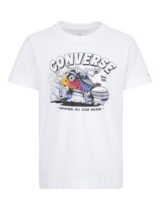 Converse flaming chuck mobile ss tee WHITE