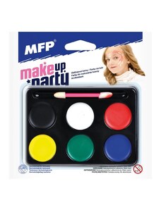 MFP Paper s.r.o. barvy na obličej se štětečkem - 6 ks barev 6300361