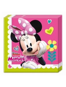 GODAN Papírové ubrousky myška - Minnie Happy Helpers - 33x33 cm, 20 ks