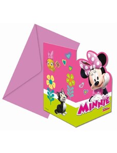 GODAN Pozvánky myška Minnie Happy Helpers - 6 ks