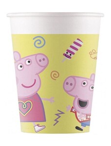 GODAN Papírové kelímky prasátko Pepina - Peppa Pig - 200 ml - 8 ks