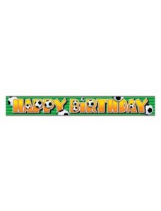 UNIQUE Banner - Girlanda narozeniny - Happy Birthday - FOTBAL - 365 cm