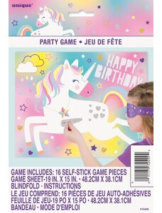 UNIQUE Párty hra JEDNOROŽEC - UNICORN - Happy birthday - narozeniny - 16 ks