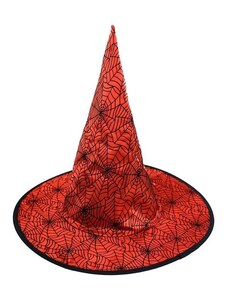 RAPPA Klobouk čarodějnický červený pro dospělé - Halloween