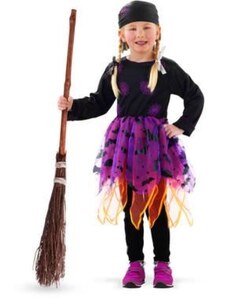 FOLAT Dětský kostým čarodějnice - Halloween vel.(S)