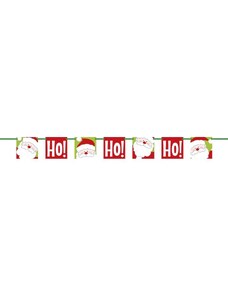 UNIQUE Girlanda HOHOHO banner - Vánoce - Santa Claus - 152 cm