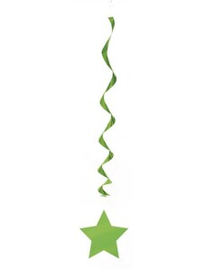 UNIQUE Dekorace Hvězda 91 cm 3 ks zelená - vánoce