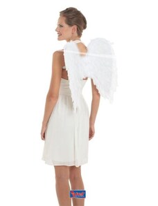FOLAT Bílá andělská křídla rozpětí křídel 50x50 cm - vánoce - ANGEL WINGS