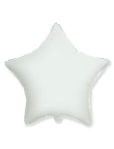 FLEXMETAL Balón foliový 45 cm Hvězda bílá
