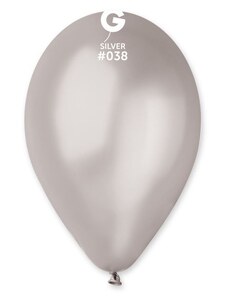 SMART Balonky metalické 100 ks stříbrné - průměr 26 cm
