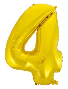 FLEXMETAL Balón foliový číslice ZLATÁ - GOLD 102 cm - 4