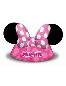 GODAN Papírové kloboučky myška - Minnie Happy Helpers - 6 ks