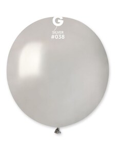 SMART Balónek latexový 48 cm – Metalický stříbrný, 1 KS