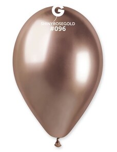 SMART Balónky chromované 50 ks růžovo zlaté (rose gold) lesklé - 33 cm