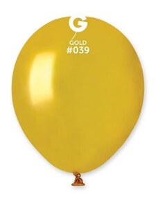 SMART Balónek latexový MINI - 13 cm – Metalický zlatý, 1 KS