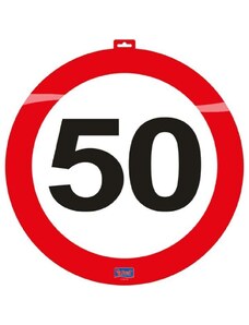 FOLAT Dekorace dopravní značka 50 let - průměr 47cm