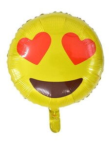 BALONČ Balón foliový Smajlík - smile - Love - zamilovaný - 45 cm