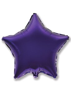 FLEXMETAL Balón foliový 45 cm Hvězda fialová