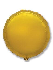 FLEXMETAL Balón foliový 45 cm Kulatý zlatý