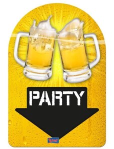 FOLAT Pivní dekorace 3D Beer Party 38x58cm - Pivo - Oktoberfest