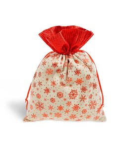 MFP Paper s.r.o. sáček textil vánoční vločky 18x23cm 5800736