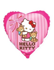 FLEXMETAL Balón foliový 45 cm Hello Kitty s medvídky